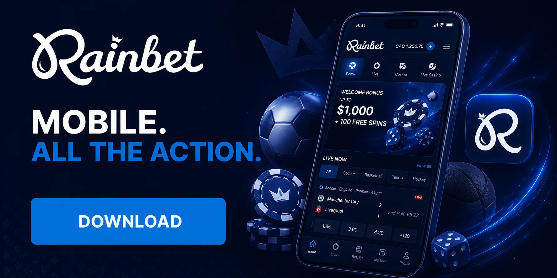 Download Rainbet App in Canada
